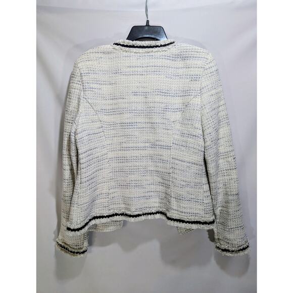 White House Black Market Metallic Tweed Jacket – Medium - Picture 3 of 9